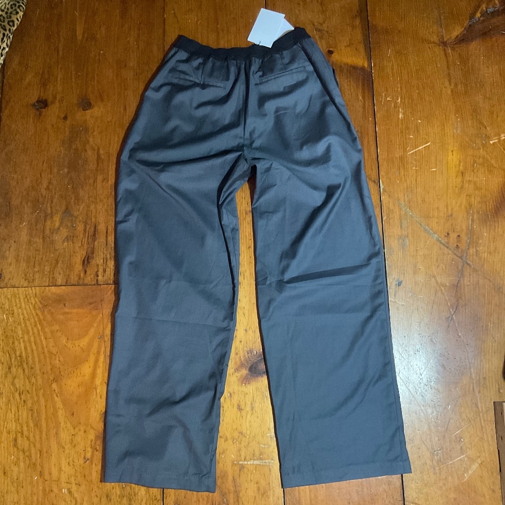 Low Classic NWT Pants Elastic Waistband Logo Pull On Gray - Picture 6 of 13